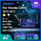 Автомагнитола 2DIN на Android 10 для Honda CIVIC Hatchback, LHD 2012-2017, Blu-ray, IPS, Автомобильное видео, GPS-навигация, Авторадио, Bluetooth плеер