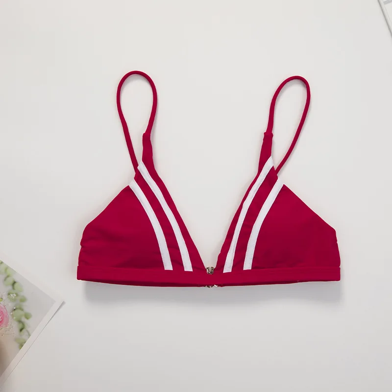 

Red sling bikini sexy swimsuit female split two-piece high-quality beach suit soft and comfortable swimming suit for women