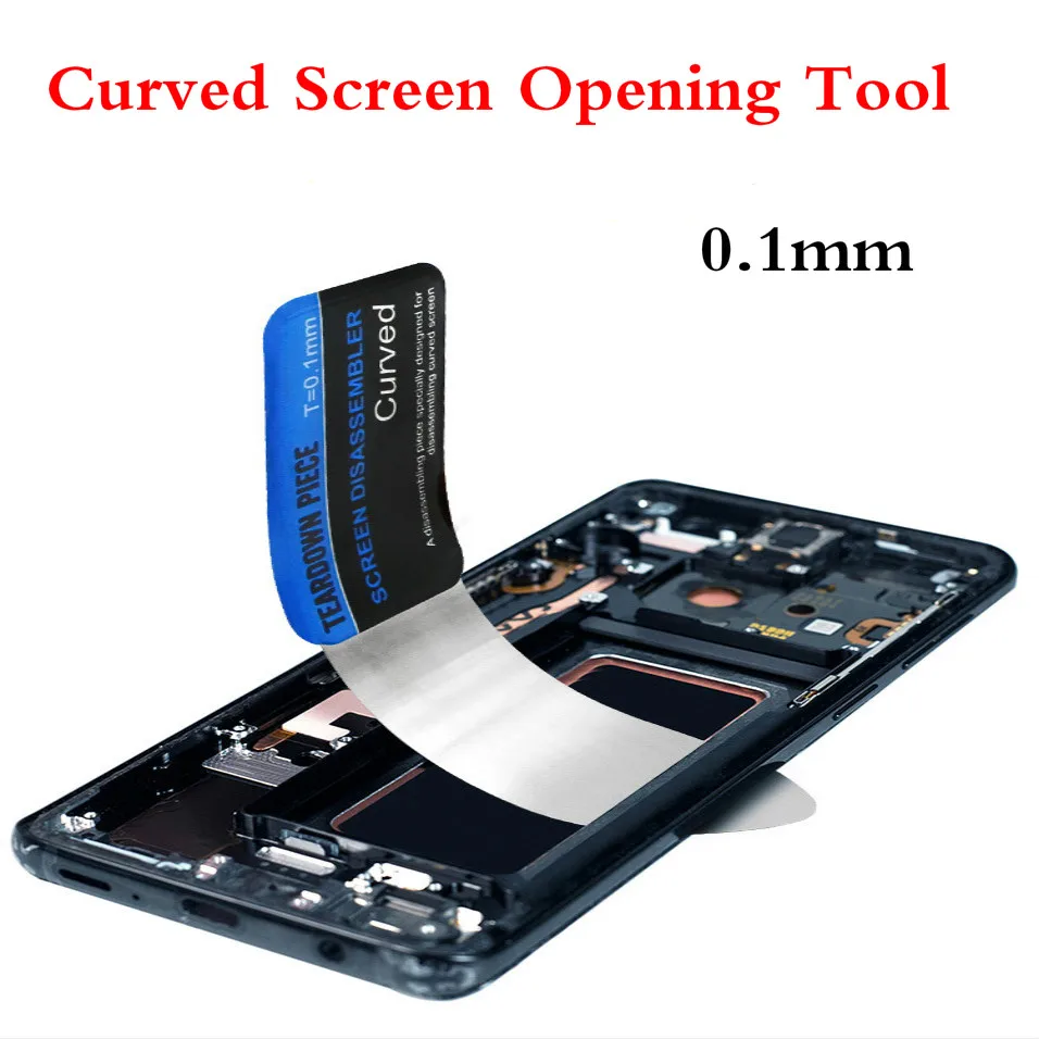

1PC Newest 0.1mm Stainless Steel Card Curved LCD Screen Opening Tool Mobile Phone Disassemble Repair Knife for Smartphone Repair