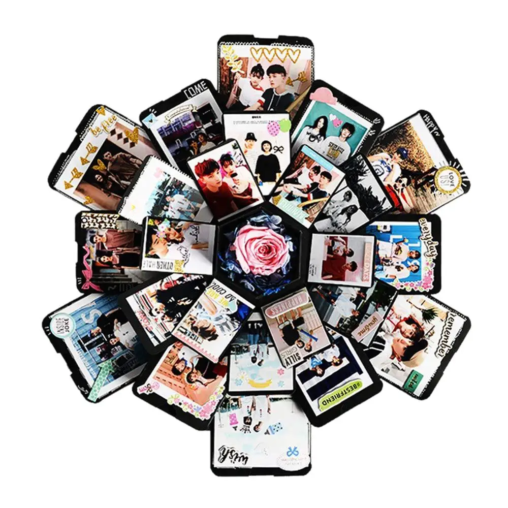 Explosion Photo Box альбом для скрапбукинга DIY фотоальбом креативная взрывающаяся