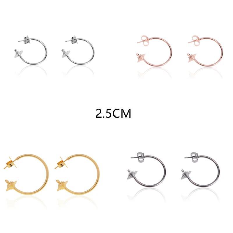 

Серьги 2021 г. Светлые роскошные серьги в стиле панк маленькие Сатурн большие серьги 2,5 см/4 см, изысканные/женские эксклюзивные серьги