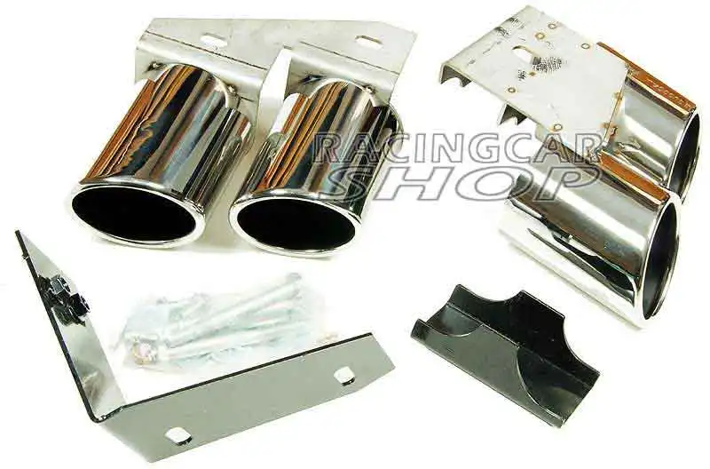Quad глушитель наконечники Pip 1 пара для AUDI A4 B8 B9 Non-Sline 2009UP A074W