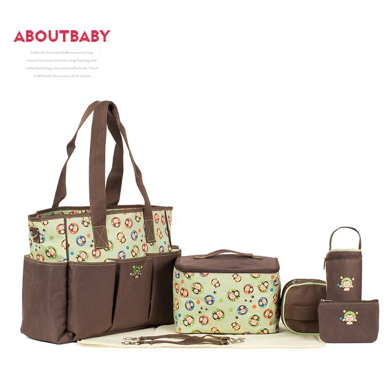 

Мультяшная сумка из восьми предметов, сумка для мамы, Диагональная Сумка, сумка для мамы, сумка для беременных женщин большой вместимости, с...