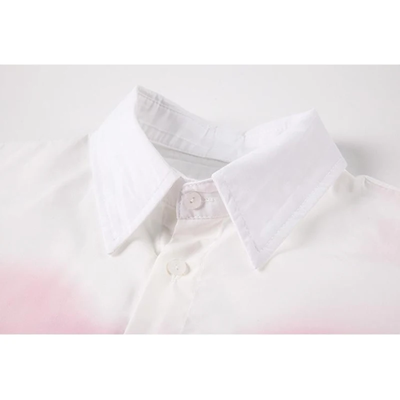 Блузка женская с длинным рукавом и отложным воротником в Корейском стиле |