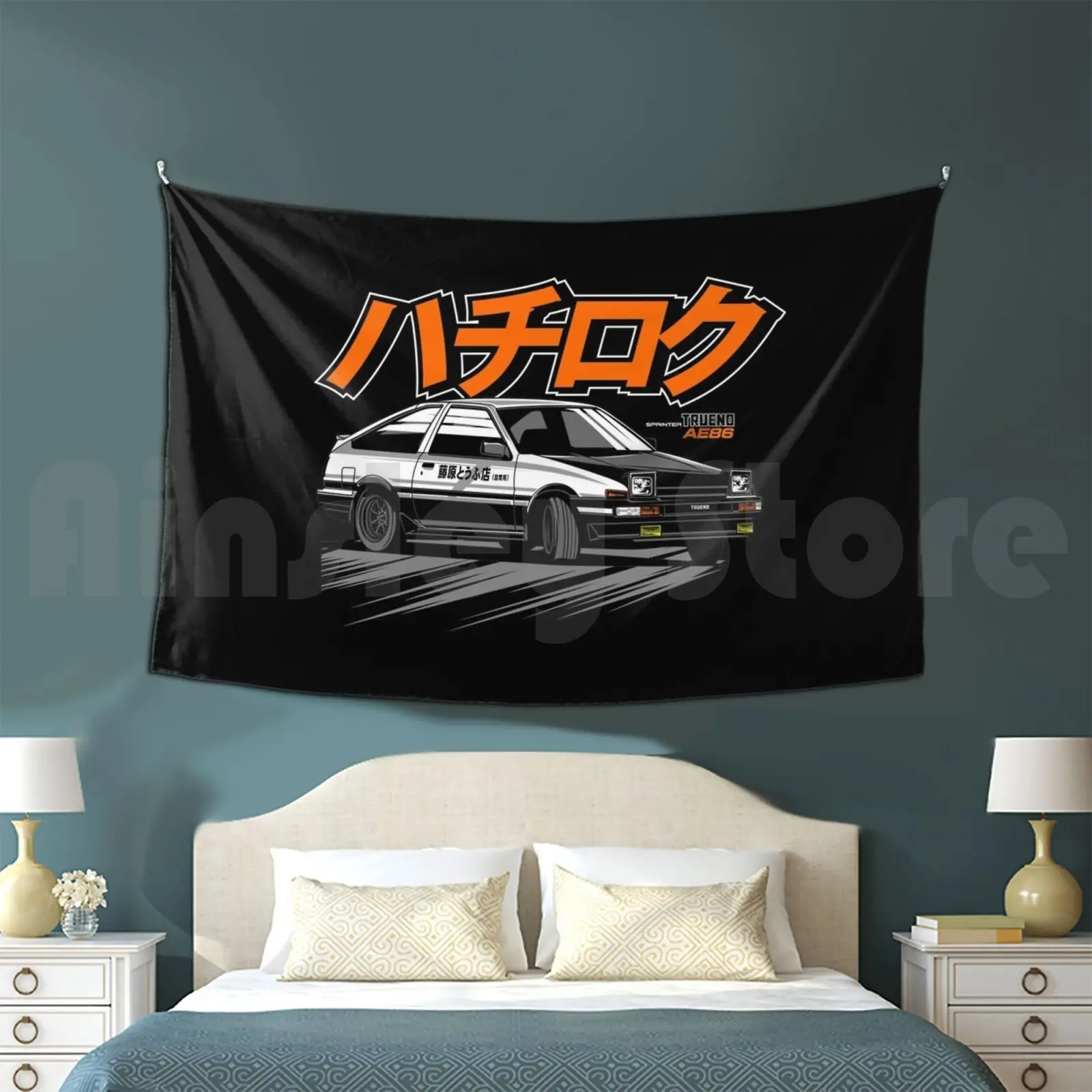 

Tapestry Die Cast Sprinter Trueno Ae86 Car Japan-Diecast Cartoon Design 2032 Car Toy Diecast