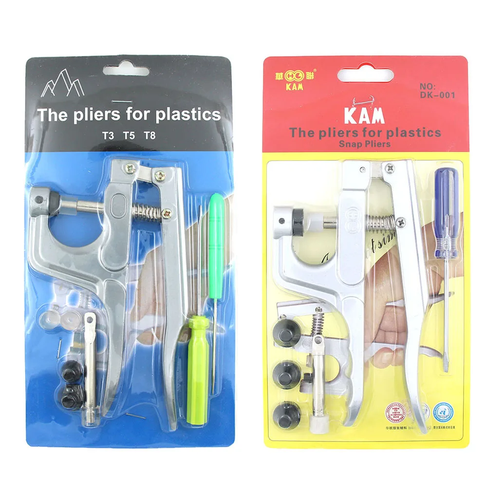 Высококачественные Ручные плоскогубцы KAM пластиковые кнопки для аксессуаров