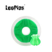 leoplas 1kg 1 75mm transparent translucent clear green pla filament for 3d printer consumable printing supply plastic material