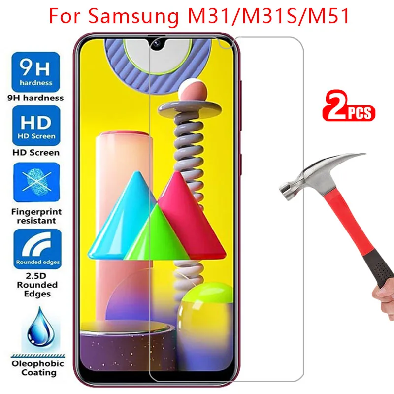 

Закаленное стекло для защиты экрана samsung m31s m31 m51, чехол для galaxy m, 31 s, 31 s, 51, 31 m, 51m, защитный чехол для телефона