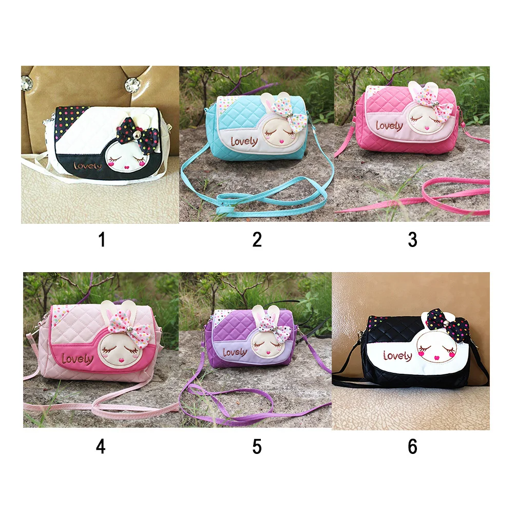 

Mini Cute Bag Children Cartoon Rabbit Ear Bowknot handbag kids tote girls Shoulder Bag women crossbody bag