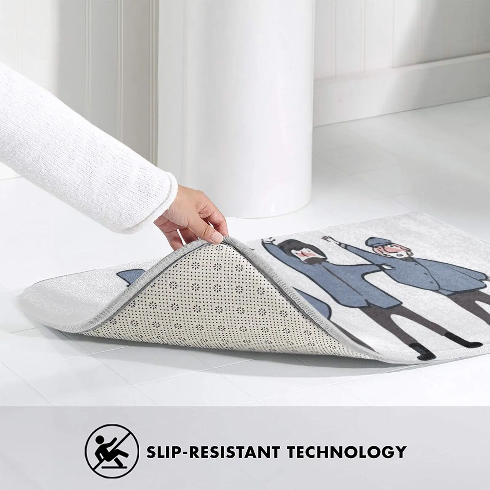 Sos Мягкий Нескользящий Коврик для ванной комнаты ковер подушка музыкальная