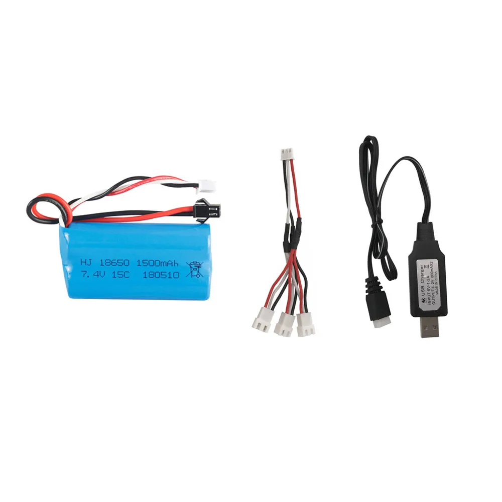 Литий-Полимерный Аккумулятор 7 4 в 1500 мА/ч + зарядное устройство usb для ди U12A Syma S033g Q1