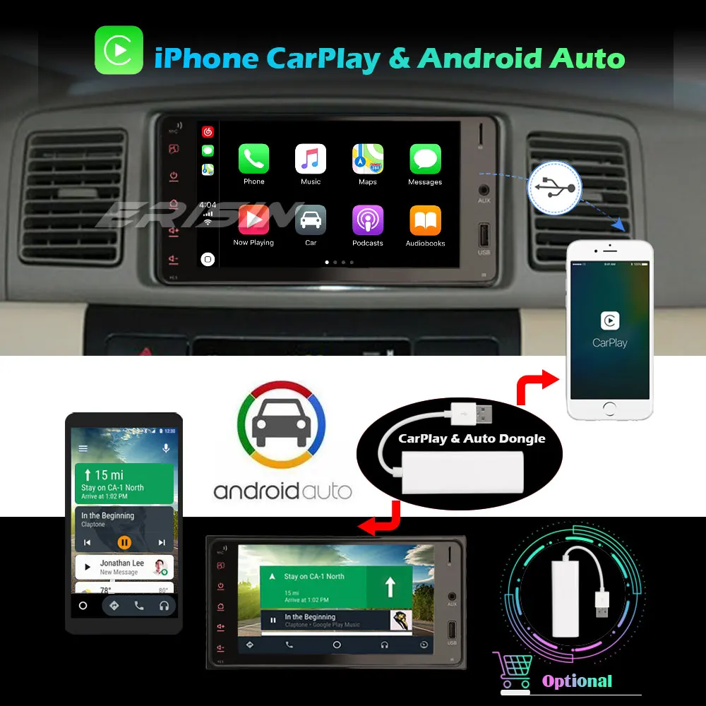 Erisin DAB + Android 10 0 Авторадио DSP GPS Wifi OBD для TOYOTA COROLLA RAV4 VITZ VIOS Hilux Yaris|Автомагнитолы| |