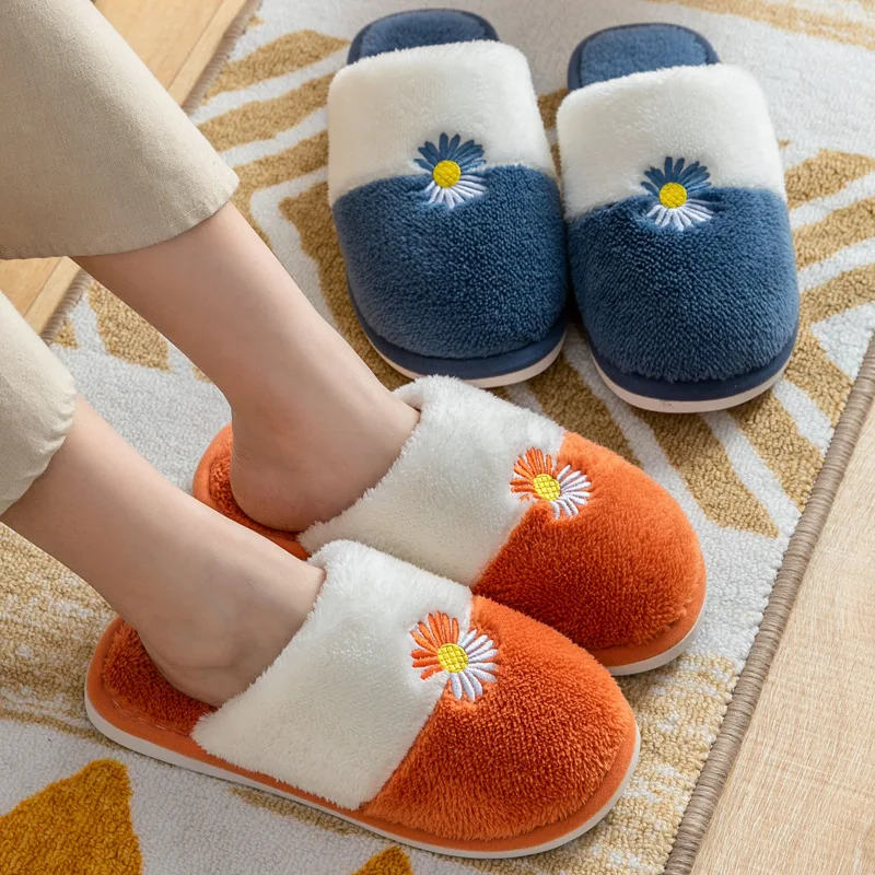 

Новинка Осень-зима 2021, хлопковые тапочки с толстой подошвой из ПВХ, женские и мужские домашние Нескользящие тапочки