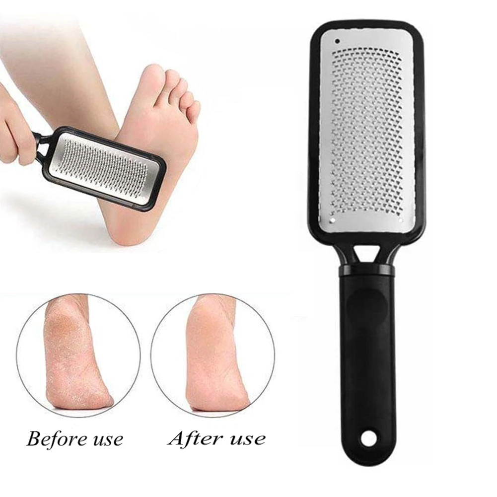 

Pedicure Foot File Rasp Callus Stainless Steel Dead Skin Removal Foot Scraper Grinding Grater Scrubber Wet Dry Foot Care Tools