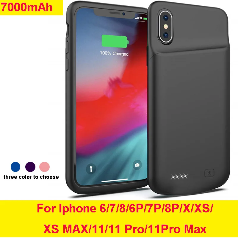 Силиконовый противоударный чехол для зарядки аккумулятора Iphone 11/11