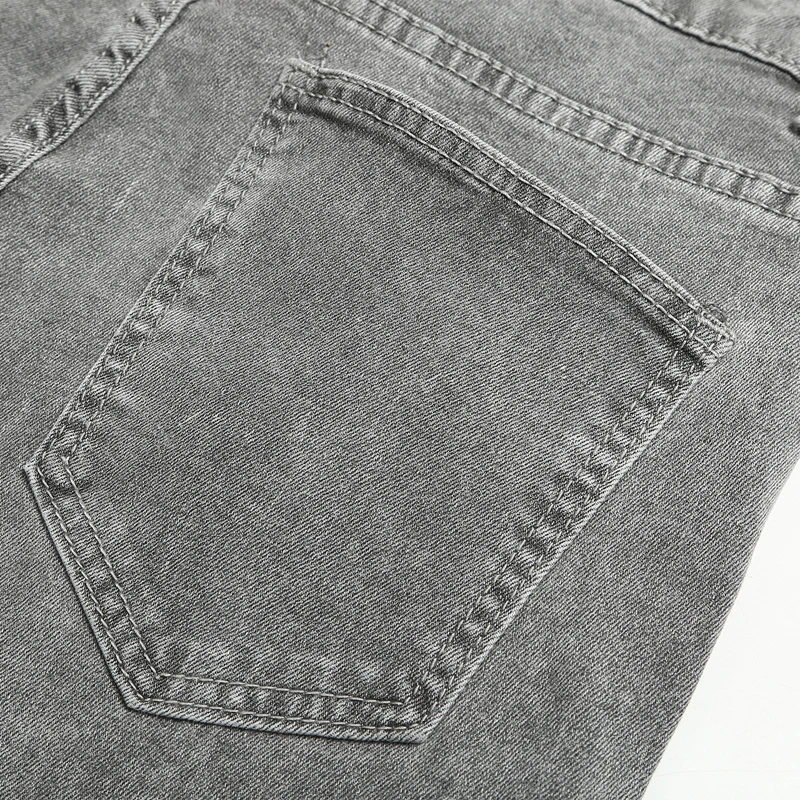 New Black Stretch Skinny Men Jeans Casual Trousers Fashion Brand Clothing Slim Wrangler Pants Man Denim Pants Rigid Jeans Blue