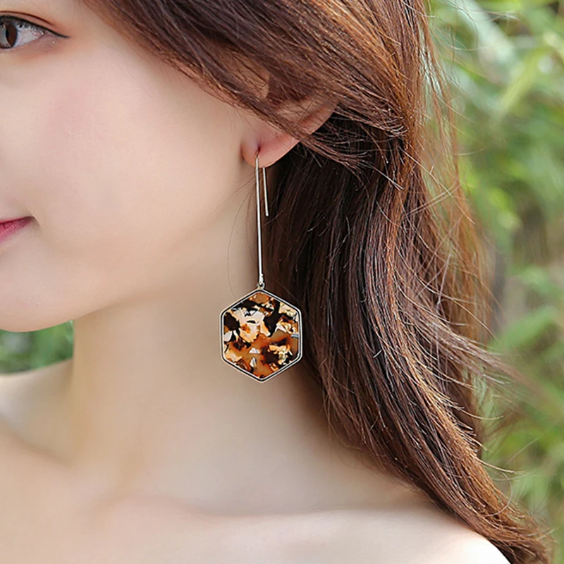 Коми Бохо красочные Подсолнухи горный хрусталь Кристалл Висячие Серьги капающие