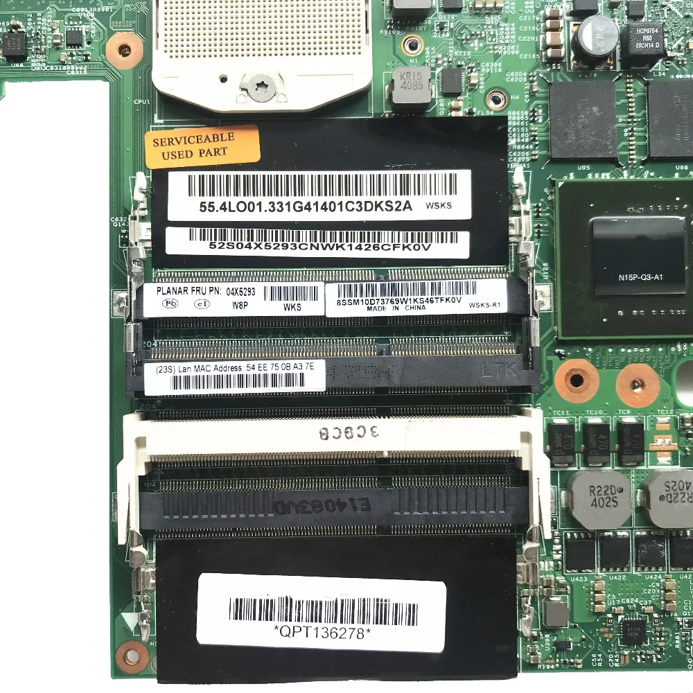 Материнская плата для ноутбука GPA947 K2100M 2GB GPU FRU 04X5293 48.4LO13.021 100% отлично работает lenovo