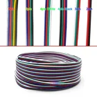 5  100 м 23456 pin Led Stirp кабель 22 AWG Удлинитель электрический провод разъем для 5050 RGB WS2812 WS2815 светодиодный ная светильник та