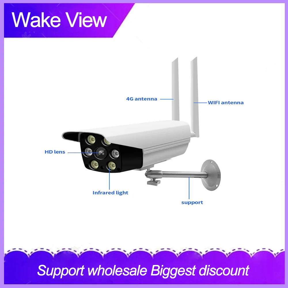 

IP-камера WakeView, 2 МП, 1080P, Wi-Fi, ONVIF, водонепроницаемая, ИК светодиодный, ночное видение