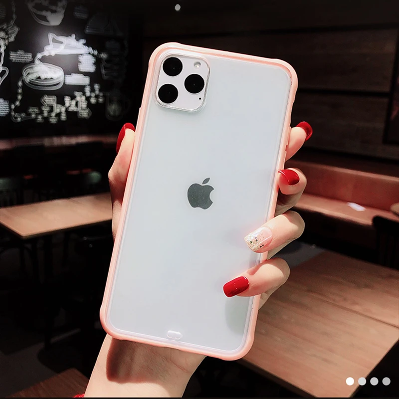 T6 Металлические линзы буквы чехлы протектор для iPhone 11 XS Max XR XS 6 6S 7 8 Plus Полный корпус мягкий ТПУ прозрачный задняя крышка телефона - Цвет: T6