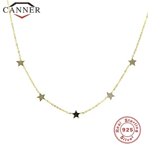 Колье женское из серебра 925 пробы, с подвеской в виде звезды