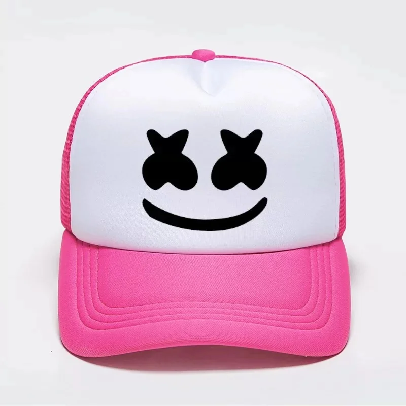 Кепка Marshmallow DJ вокруг бейсбольная кепка для мужчин и женщин Модный козырек дышащая сетка летняя регулируемая хип-хоп кепка можно сделать индивидуальный логотип