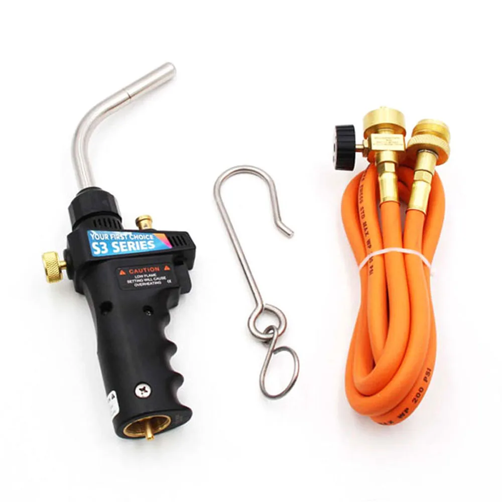 

MAPP Electronic Ignition Welding Torches Flames Adjustable Brazing Tool with Flames Lock and Children Safety Lock Function