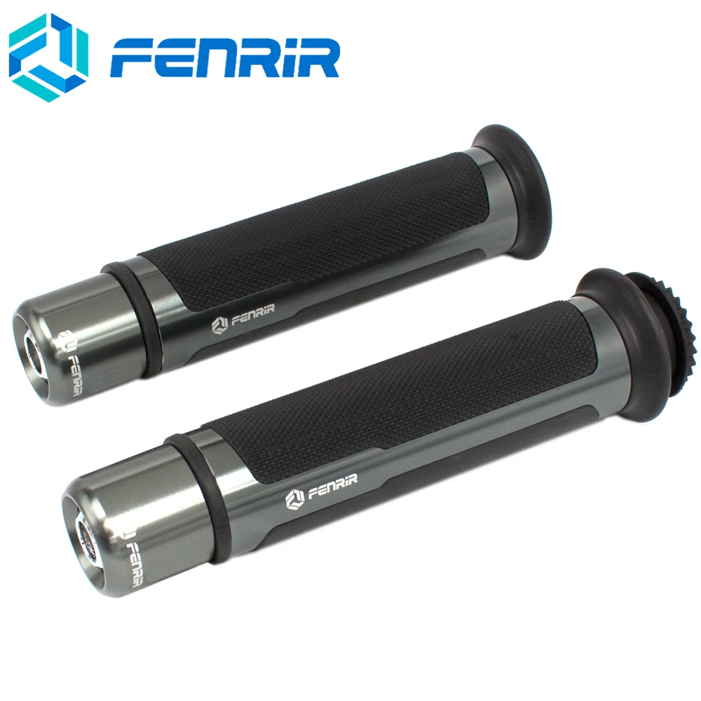Мотоциклетные ручки с ЧПУ 22 мм для Yamaha Fz6 R1 R3 R6 R15 R25 YZF R1 MT07 MT-09 Tmax 530 XJ6 Ybr для HONDA SUZUKI KTM Benelli - Цвет: Titanium No Box