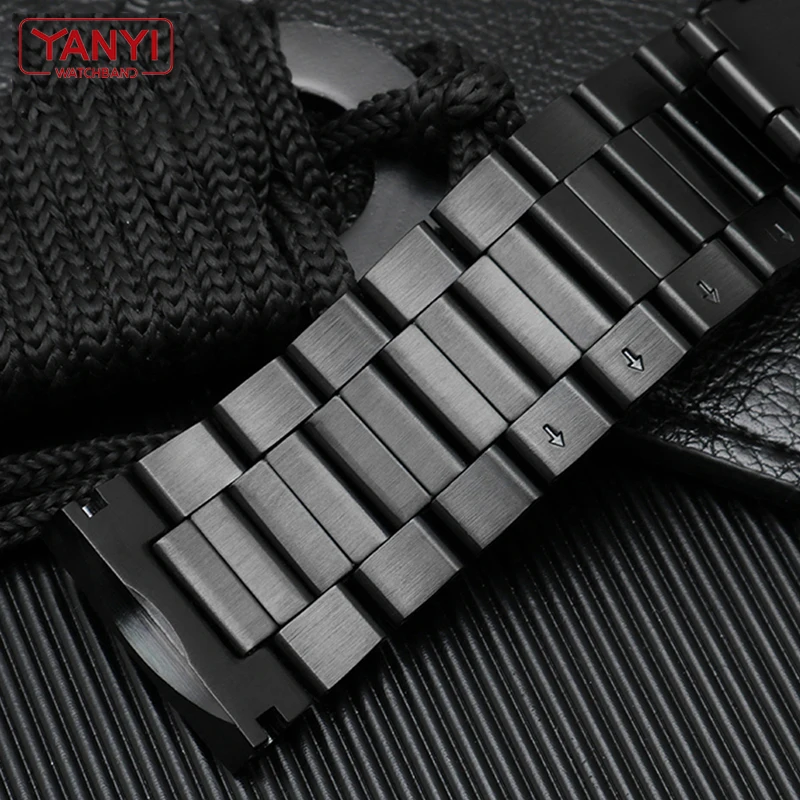 Stainless Steel Bracelet for diesel DZ4318 DZ4323 DZ4283 DZ4309 26mm watch band curved end solid metal watchband steel strap