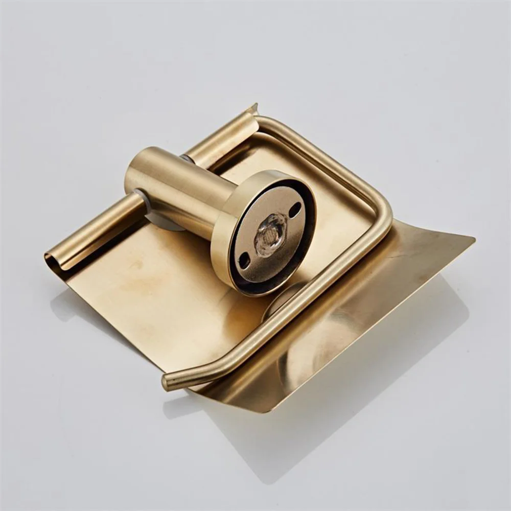 

1PC 304 Stainless Steel Holder Simple Roll Paper Rack Decorative Shelf Creative Roll Napkin Container