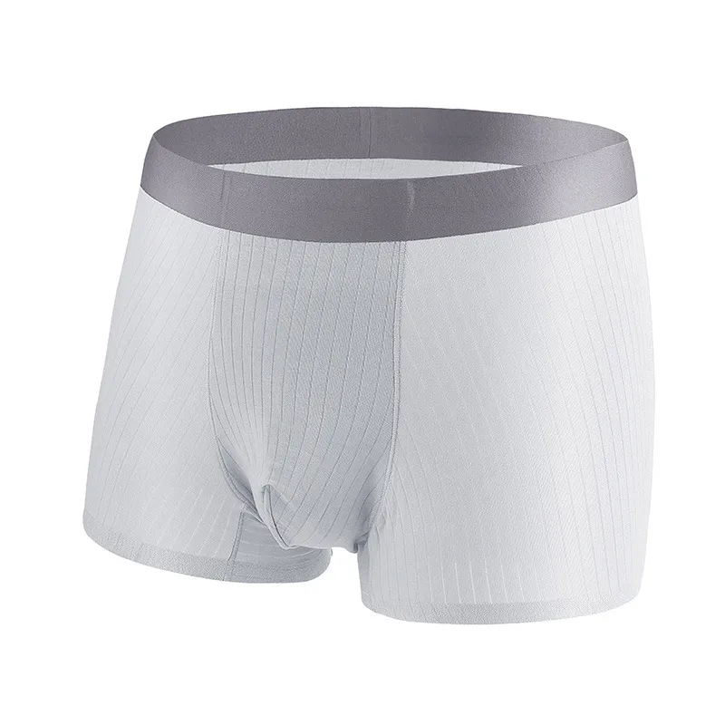 3pcs/Lot Men's Underwear Men's Pure Cotton Flat Angle Breathable Underwear Pure Color Shorts Brand Underwear