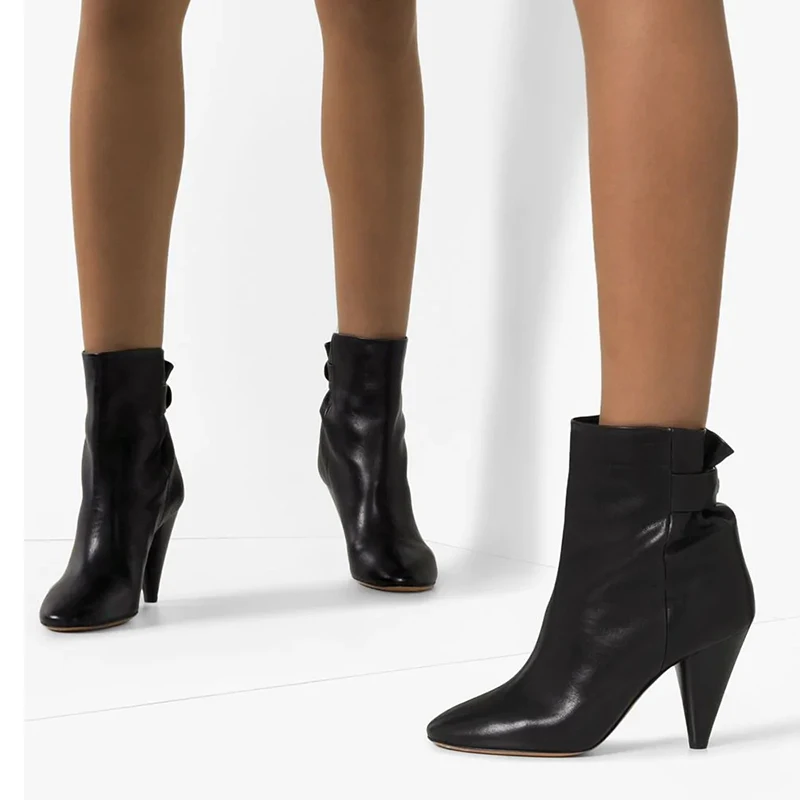 Ботильоны на высоком каблуке шпильке Дизайнерская обувь в европейском стиле