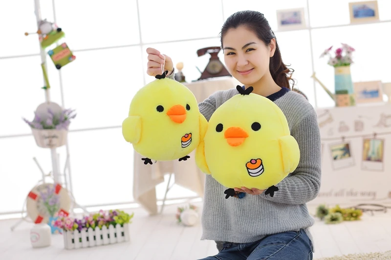 Большой размер Kawaii Rilakkuma Kiiroitori плюшевая анимэ Кукла мультфильм маленький желтый цыпленок Мягкие игрушки Подушка красивые подарки