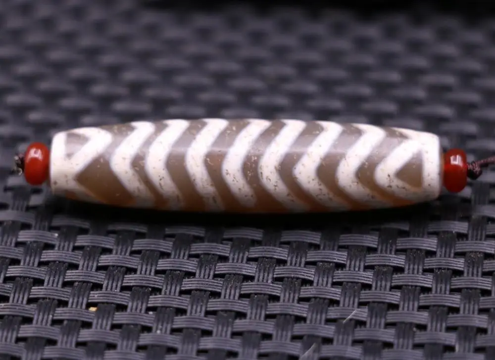 Волшебная сила Тибетский Старый Агат много слоев воды волна тигр зуб бусины дзи