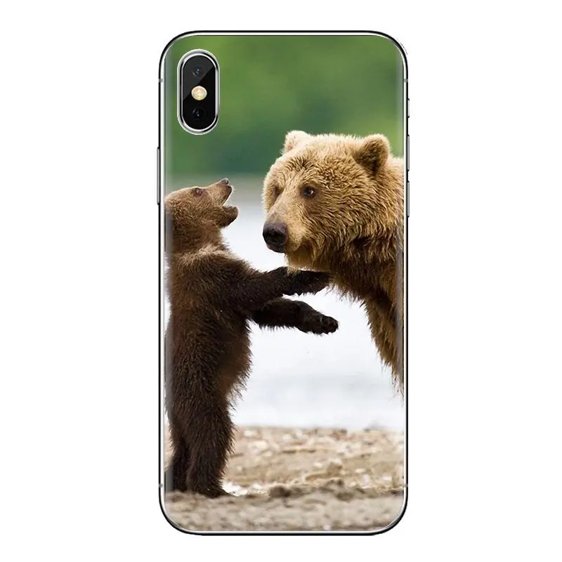 Прозрачный чехол из ТПУ с изображением мишки и Медвежонка обои для Xiaomi Redmi 4 3 3S Pro mi