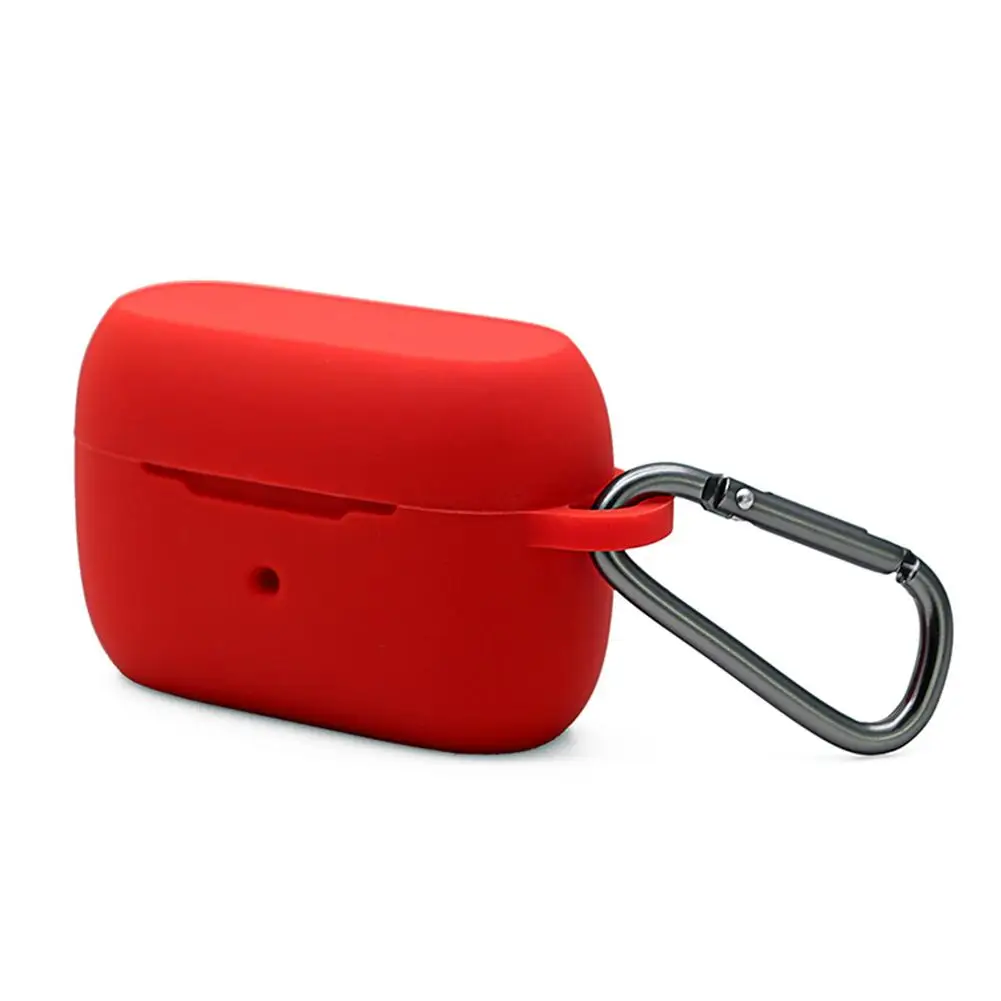 

Dust-proof Silicone Protective Cover Shell Anti-fall Earphone Case For Jabra Elite 85t Bluetooth Earbuds With Carabiner Hook