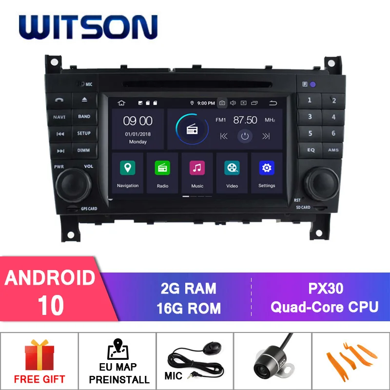 Автомобильный DVD плеер WITSON на базе Android 10 0 для модели C класса CLC W203 G Class W467 E + стерео