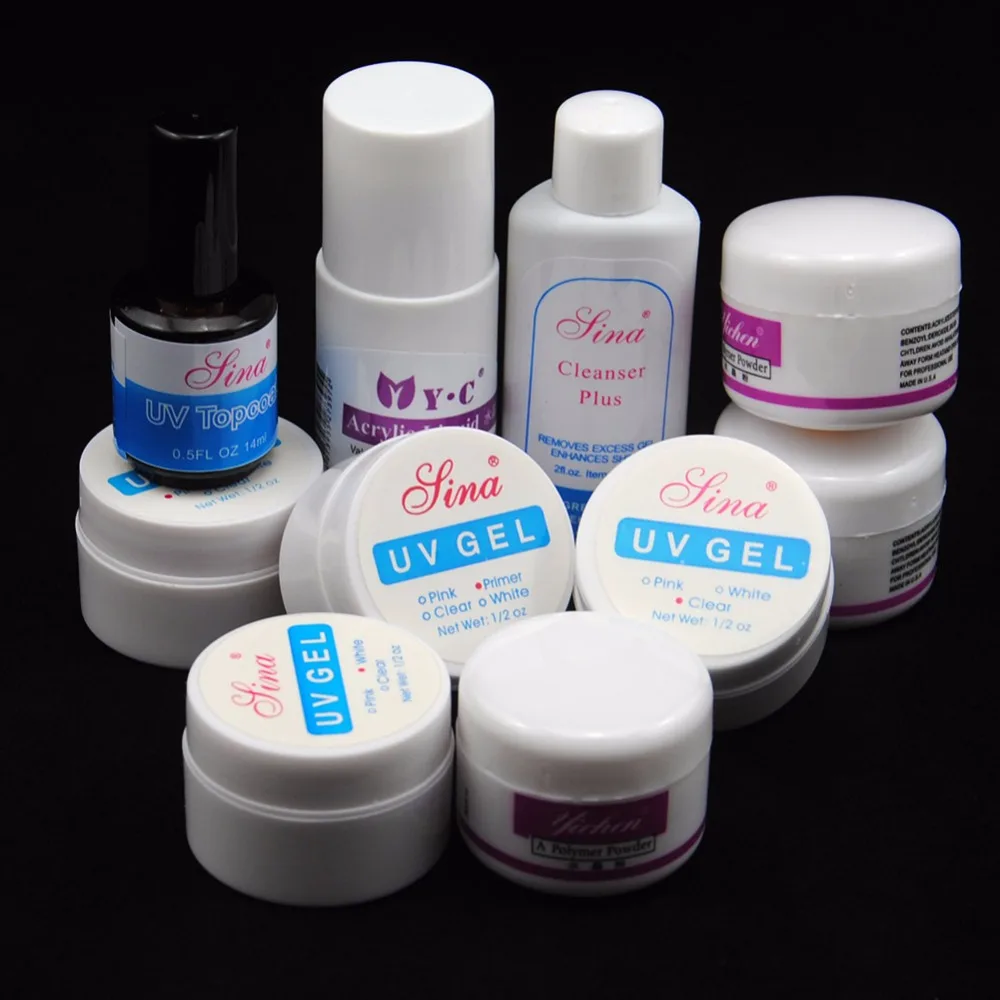 УФ лампа для ногтей 36 Вт набор маникюра с гелем акриловая Форма дизайна блестящая