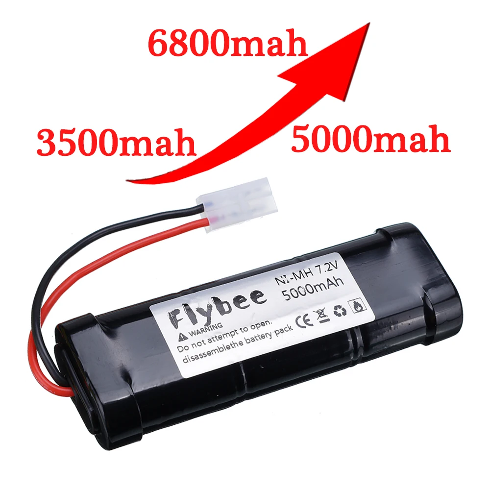 7.2V 3500mah 5000mAh 6800mah NiMH Replacement RC Battery with Tamiya Discharge Connector for RC toys Racing Cars Boat Aircraft