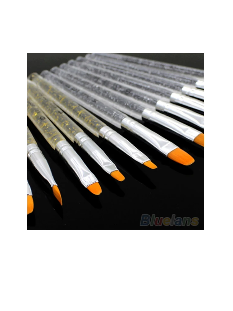 7Pcs Профессиональная УФ-гель Кисть ногтей DIY Живопись Рисунок набора кисточек для