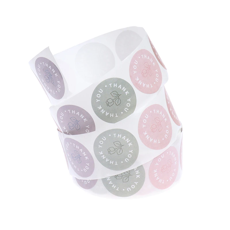 

500 шт., ярлыки с цветочным принтом