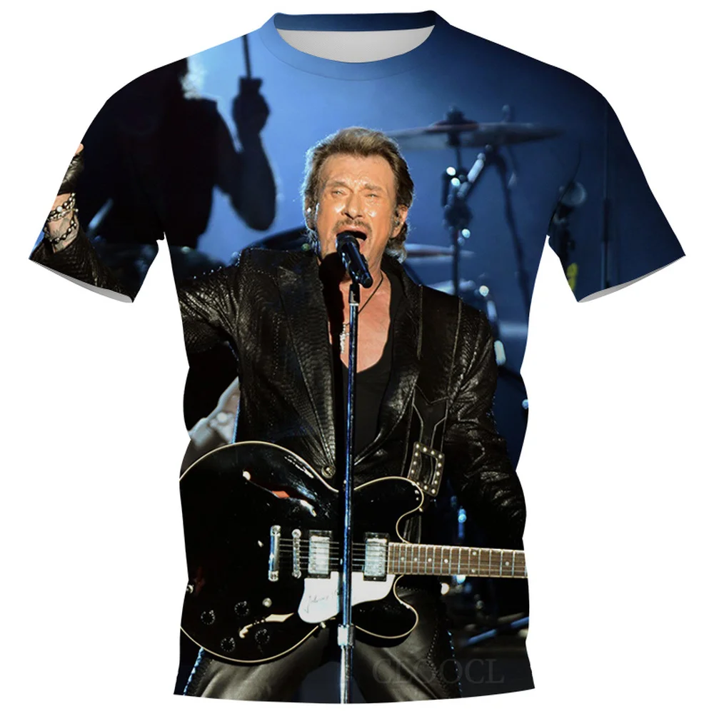 

Мужская футболка CLOOCL с изображением знаменитого персонажа Джонни Хелли, Повседневная футболка унисекс с 3D-принтом Харадзюку, пуловер с кор...