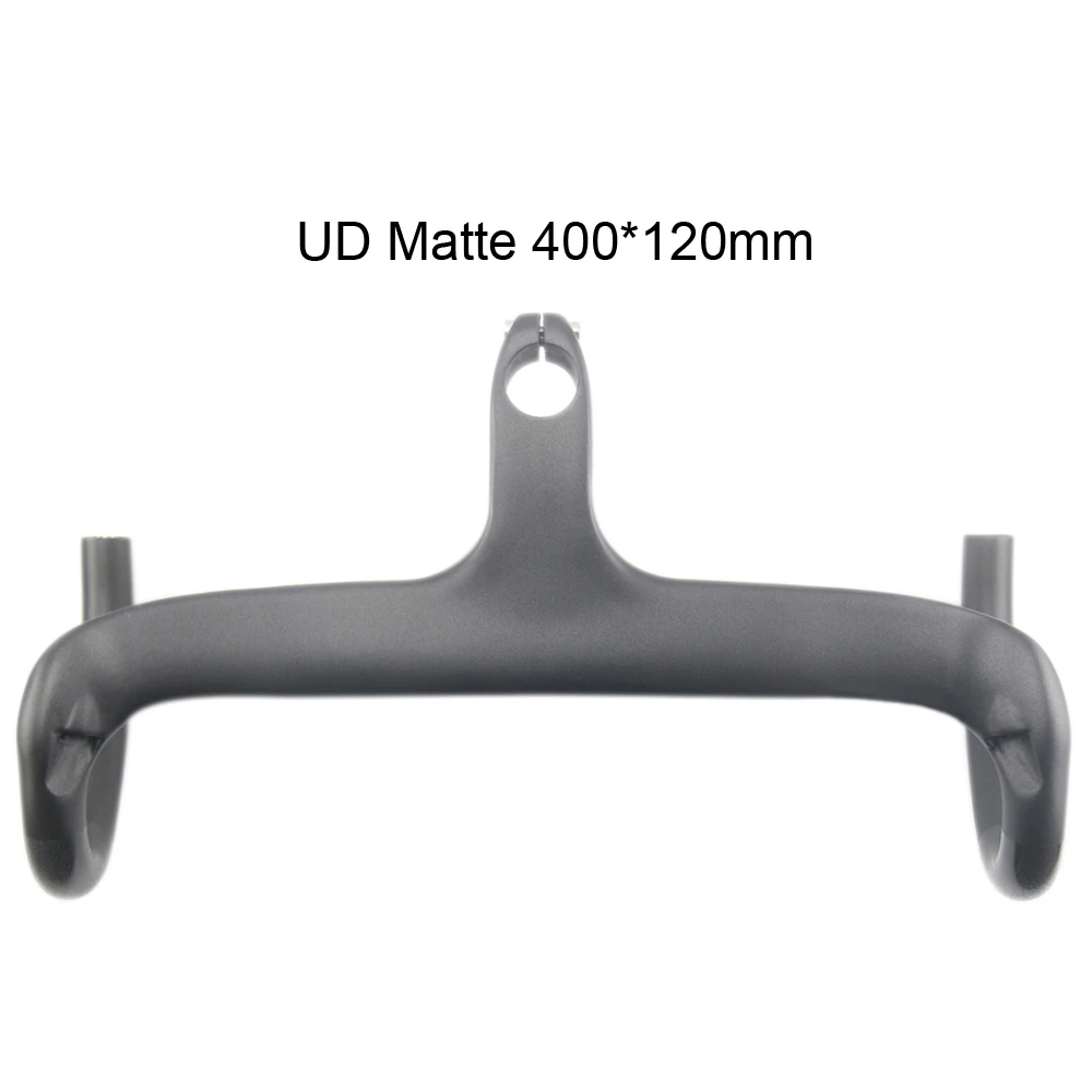 Продажа Черный матовый руль UD для дорожного велосипеда, 400/420/440 мм