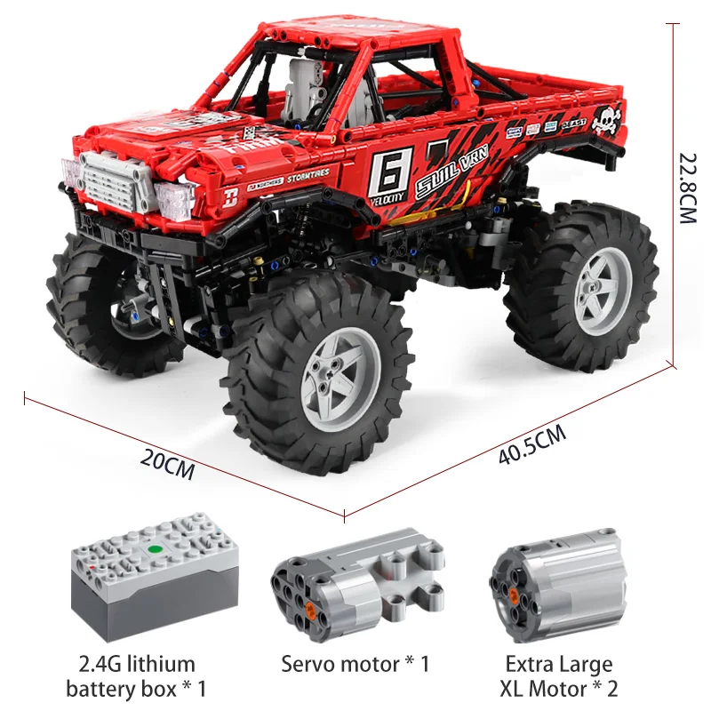 Конструктор City 4WD Off модель дорожного транспортного средства RC/non-RC технический