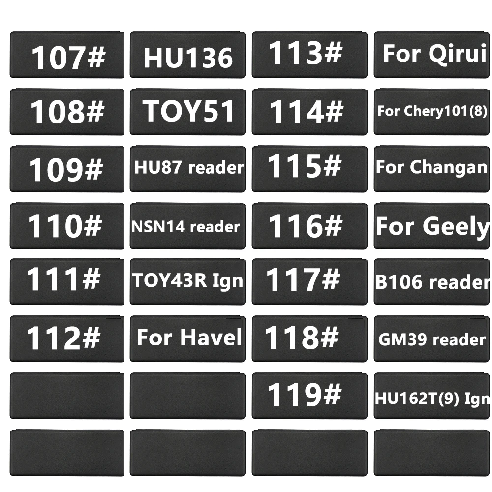 

LiShi 2 in 1 HU136 TOY51 HU87 NSN14 Reader TOY3R Ign B106 GM39 for Havel Qirui Chery Changan Geely Locksmith Tool