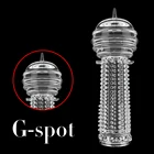 Увеличительный Мужской пенис t удлинитель рукав кольцо на пенис шипы презервативы многоразовые точки G Стимулятор влагалища секс-игрушки для мужчин инструмент для пары эротический