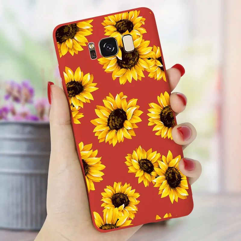 Мягкий Силиконовый ТПУ чехол с цветочным рисунком для Samsung Galaxy A7 A6 A8 + Plus 2018 M11 M21 M30s