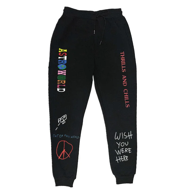 

2020 Autumn Travis Scott ASTROWORLD Pants Men Women Fashion High Quality Joggers Pants Sweatpants Trousers Streetwear Homme