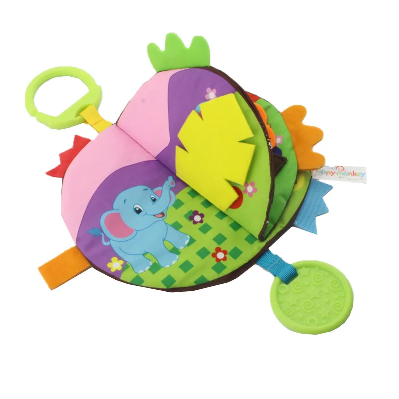 

Baby Toys Soft Cloth Books Baby Intelligence Development Infant Educational Stroller Rattle Toys For 0-3 years old